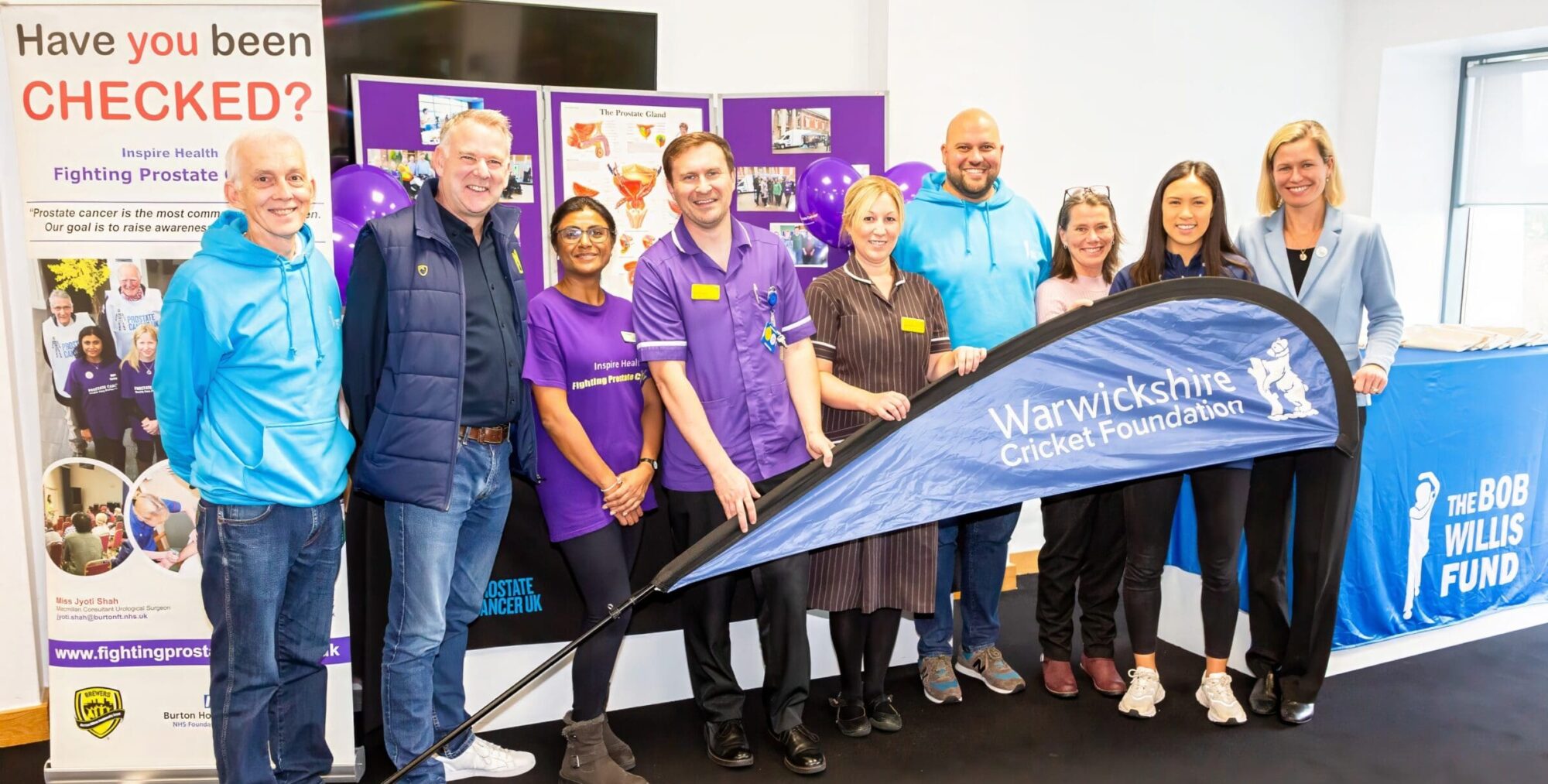 Bob Willis Fund Supports Prostate Cancer Testing Day at Edgbaston Stadium